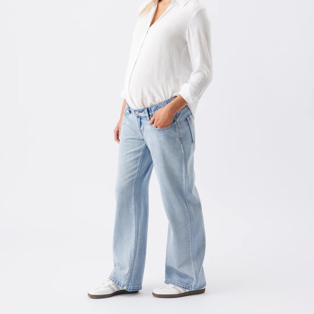 Ripe Maternity Billie Elastic Waist Jean under belly XL